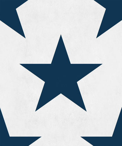 Hollywood wallpaper by Coordonné in Navy, flat pattern view