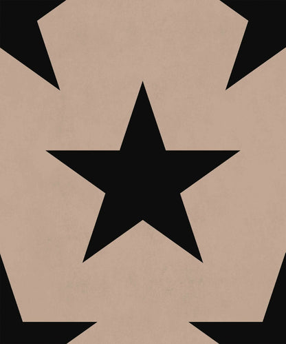 Hollywood wallpaper by Coordonné in Nude, flat pattern view