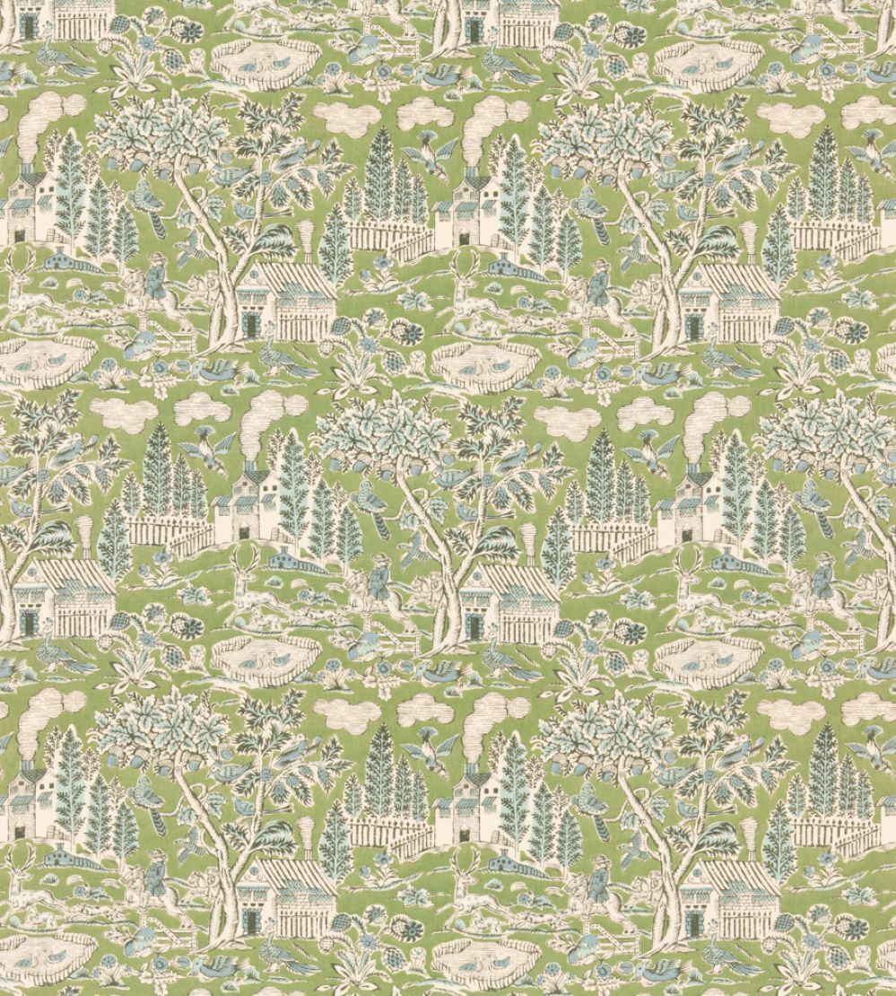 Home Park Fabric by GP & J Baker Emerald
