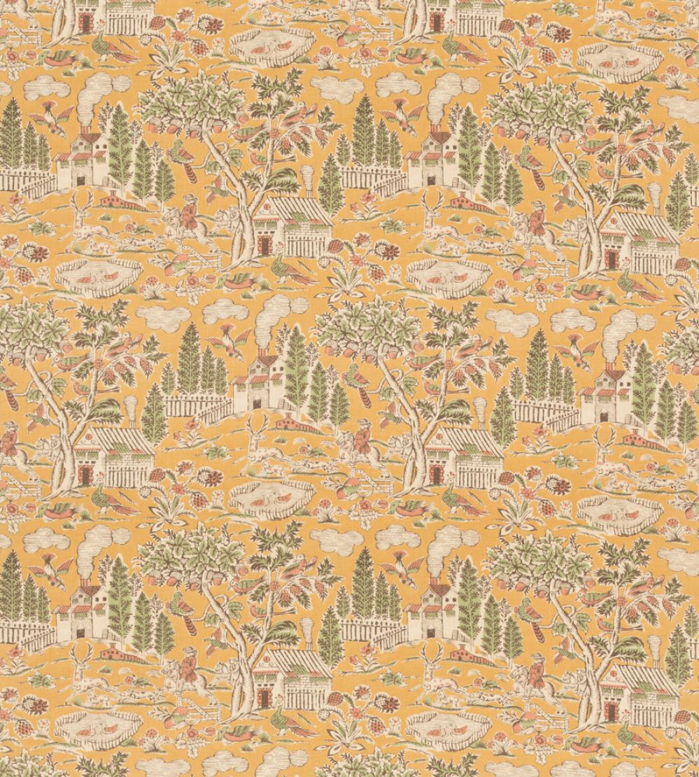 Home Park Fabric by GP & J Baker Ochre