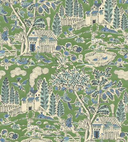 Home Park Wallpaper by GP & J Baker Emerald