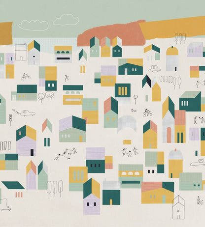 Hometown Mural by Coordonne Lilac