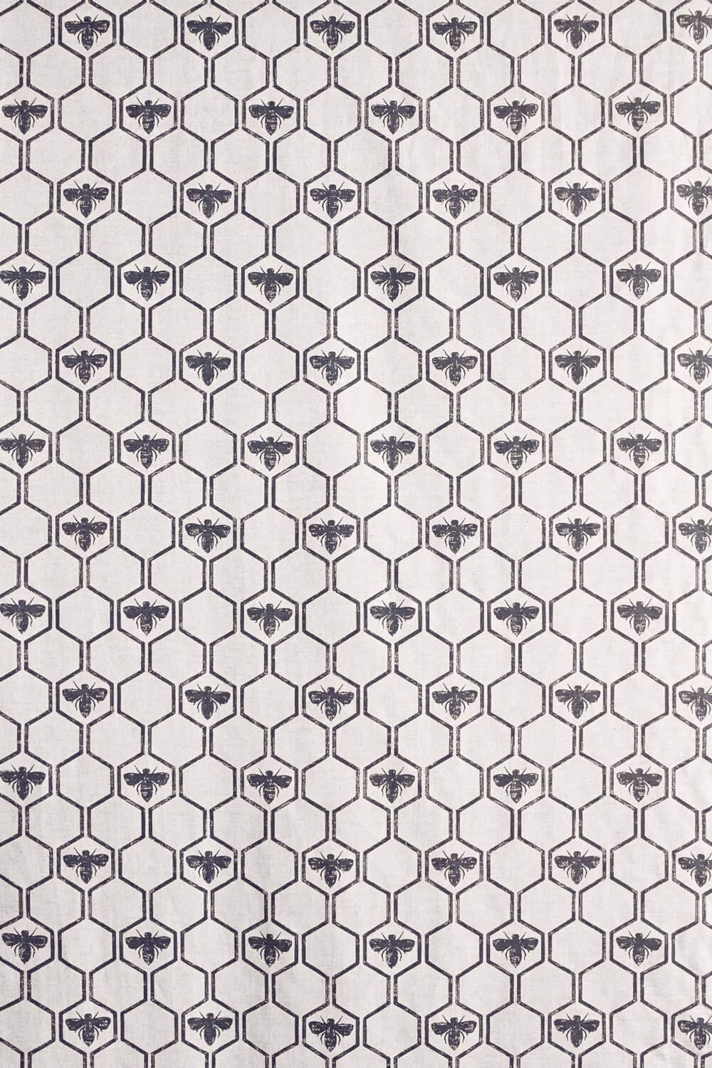 Honey Bees Fabric by Barneby Gates Charcoal