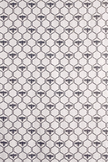 Honey Bees Fabric by Barneby Gates Charcoal