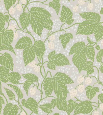 Hops And Glory Wallpaper by Langelid Von Bromssen Leaf Green