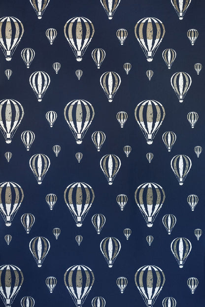 Hot Air Balloon Wallpaper by Barneby Gates Midnight Blue