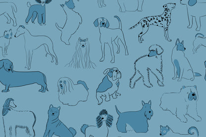 Hound Blue mural by Hovia