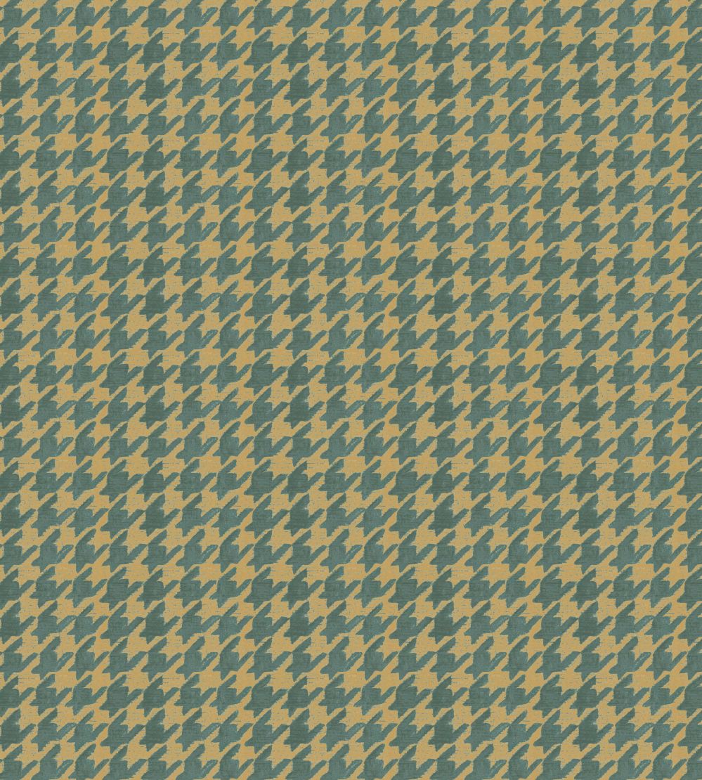Hounds Tooth Fabric by Arley House Gold