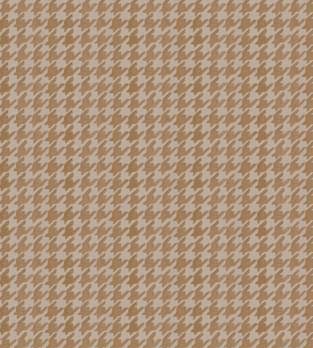 Hounds Tooth Fabric by Arley House Latte