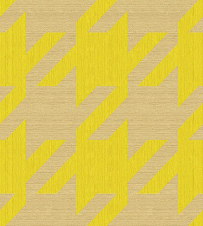 Houndstooth Mural by Eijffinger Neon Natural