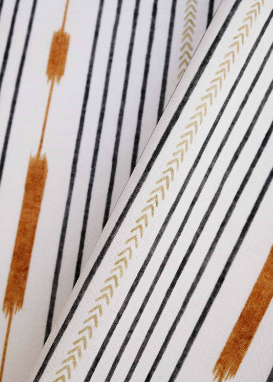 Huipil fabric by Coordonné in Black, flat pattern view