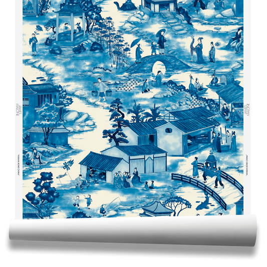Hunan Wallpaper by James Malone in Bone China