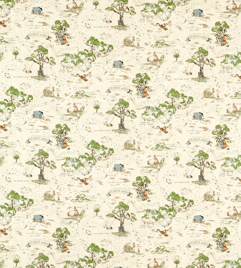 Hundred Acre Wood Fabric by Sanderson Cashew