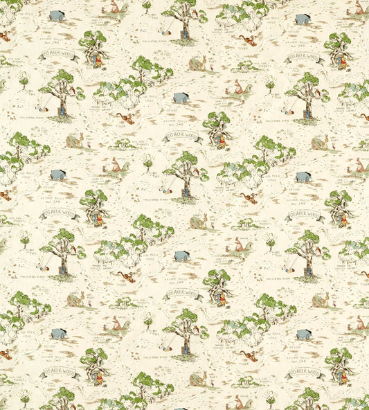 Hundred Acre Wood Fabric by Sanderson Cashew