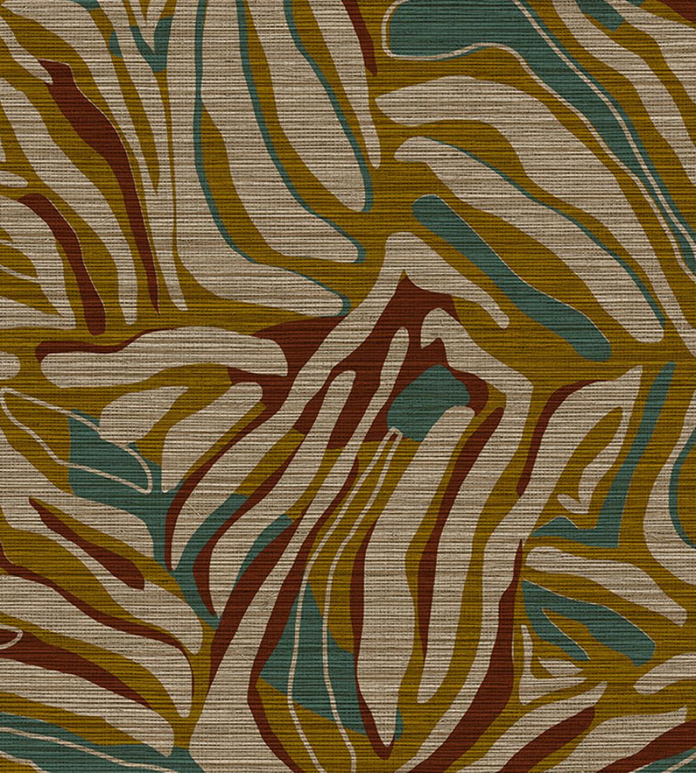 Hutu Wallpaper by Jannelli&Volpi Yellow/Brown