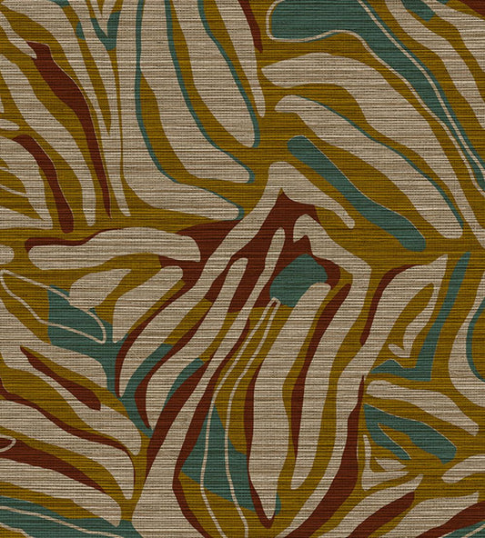 Hutu Wallpaper by Jannelli&Volpi Yellow/Brown