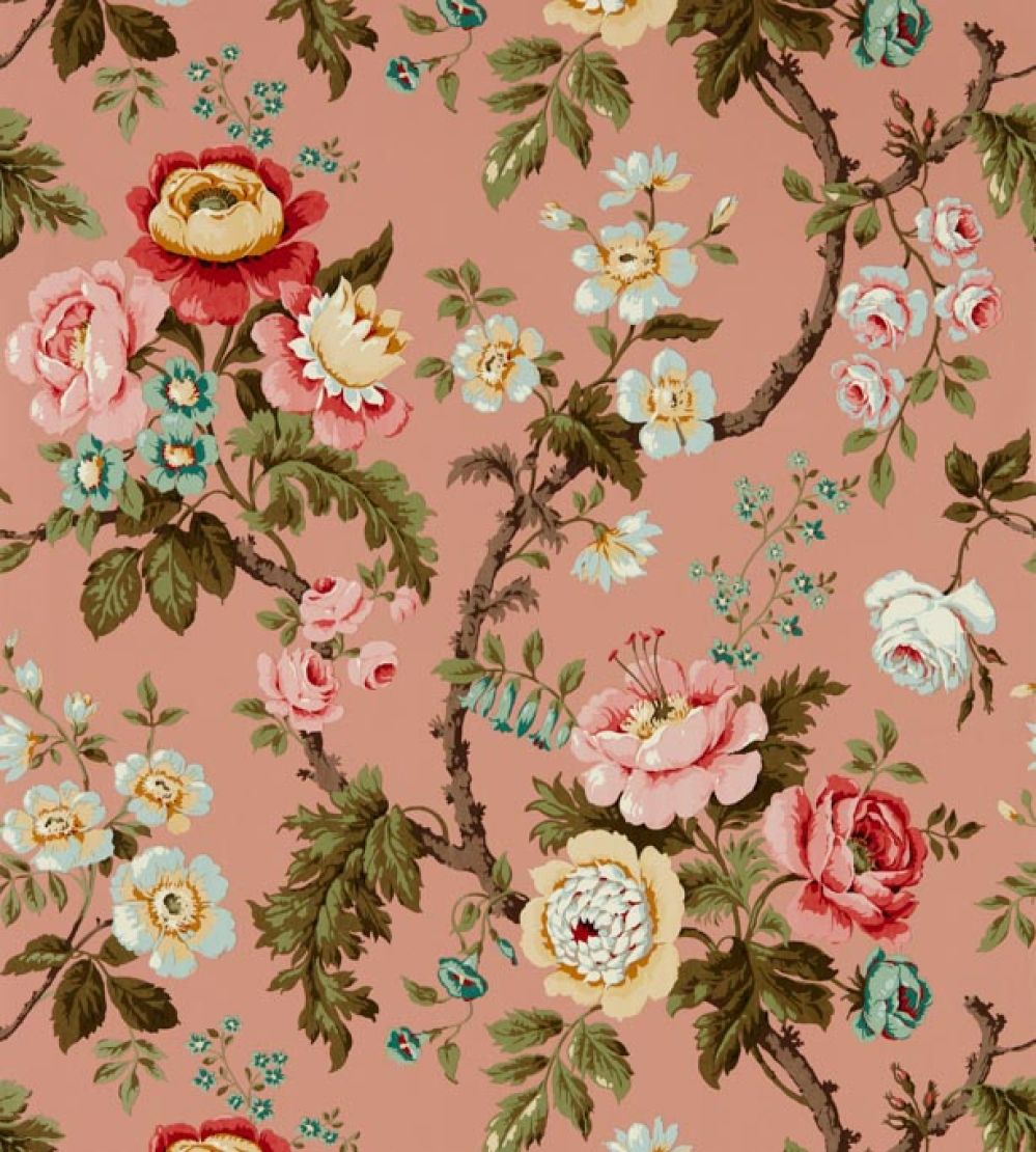 Hykenham Wallpaper by Sanderson French Rose