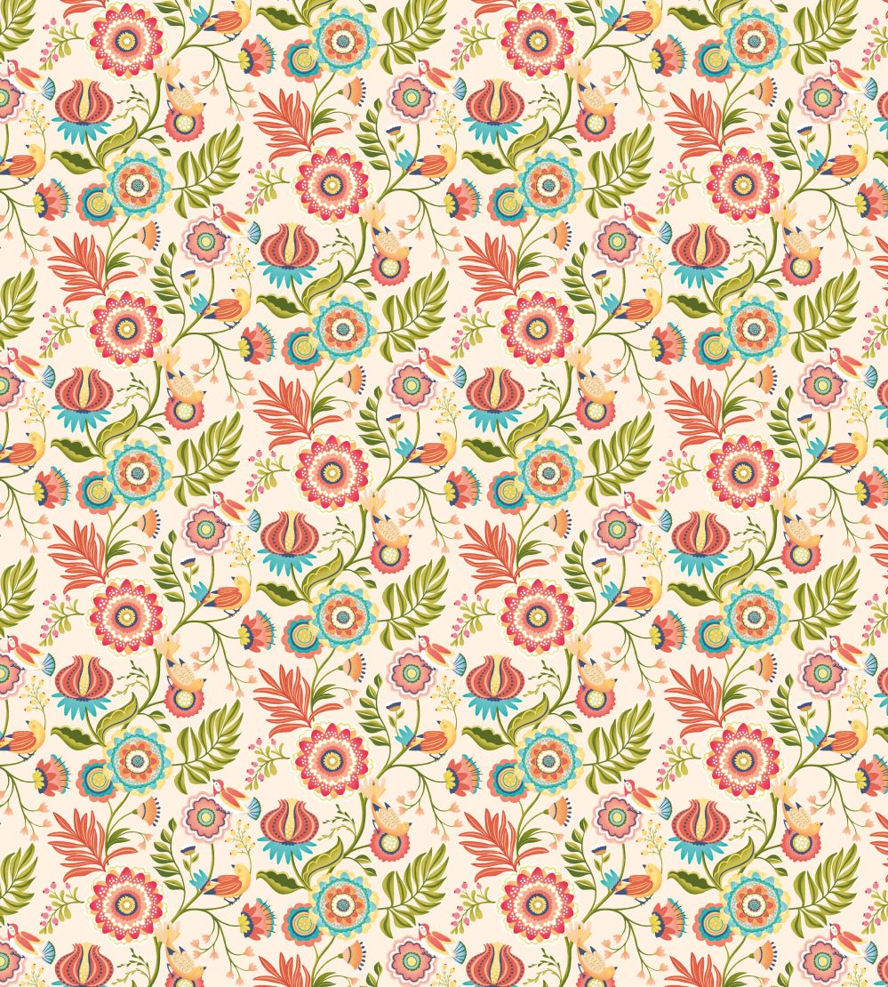 Ichika Trail Wallpaper by Ohpopsi Coral & Linen