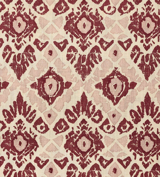Ikat Fabric by Barneby Gates Red/Pink