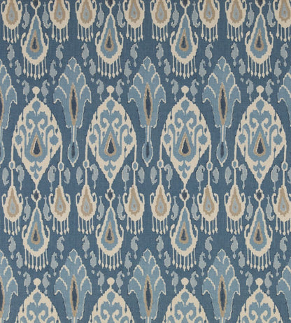 Ikat Bokhara Fabric by GP & J Baker Blue