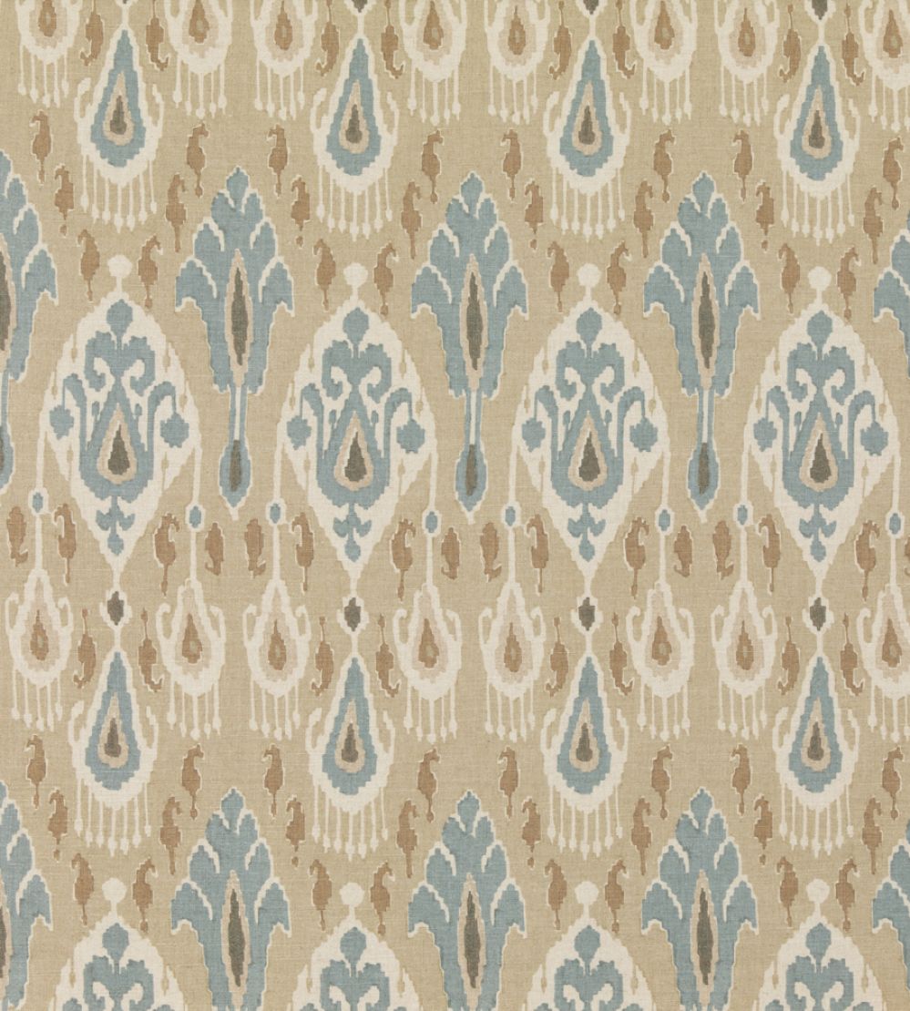 Ikat Bokhara Fabric by GP & J Baker Sand