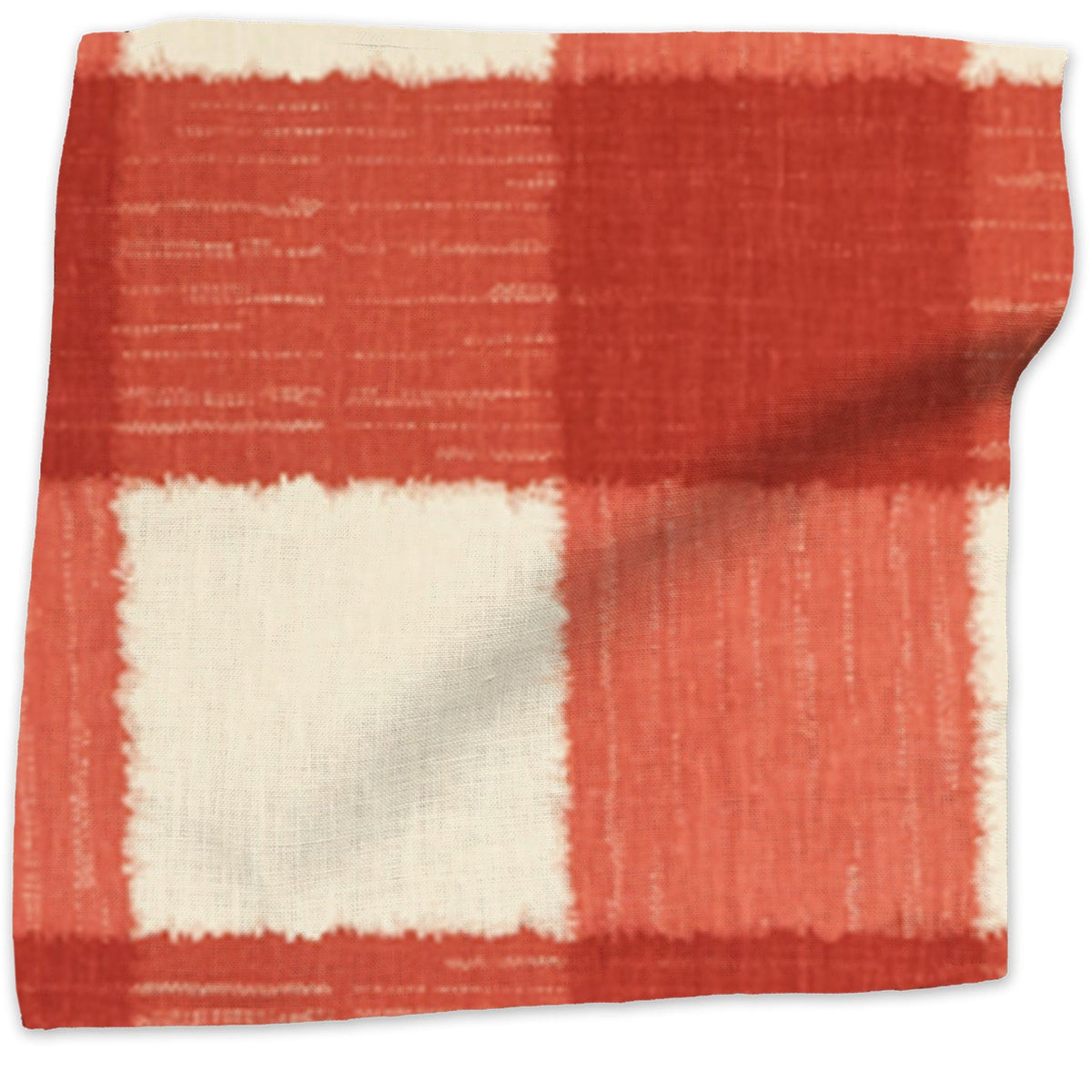 Ikat Check Fabric by Kathryn M. Ireland in Firehouse