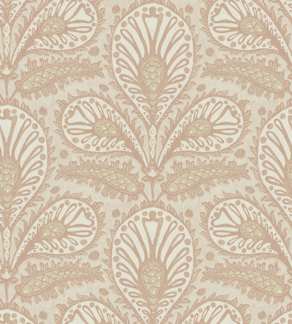 Ikat Clover Wallpaper by Josephine Munsey Plaster Pink