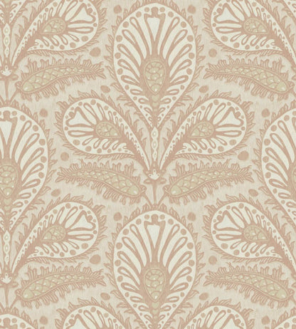 Ikat Clover Wallpaper by Josephine Munsey Plaster Pink