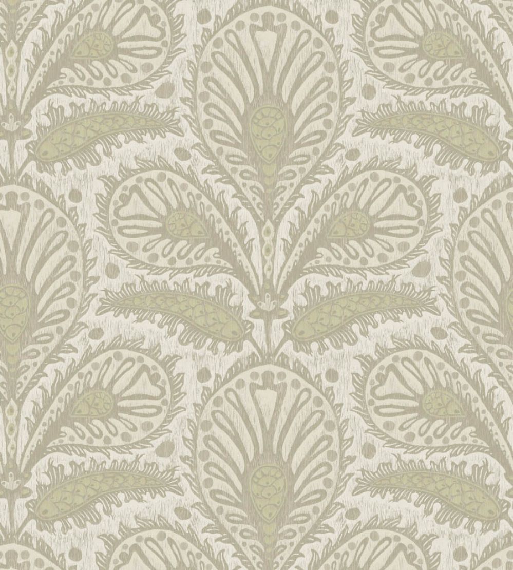 Ikat Clover Wallpaper by Josephine Munsey Sage
