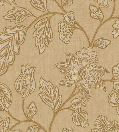Ikat Flower Trail Wallpaper by Eijffinger Amber