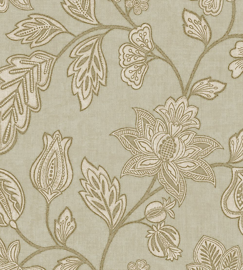 Ikat Flower Trail Wallpaper by Eijffinger Thyme
