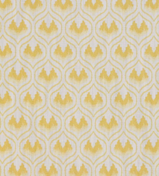 Ikat Heart Fabric by Barneby Gates Mustard