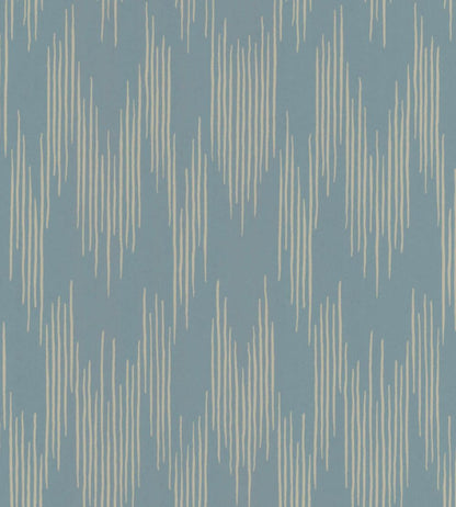 Ikat Wallpaper by Langelid Von Bromssen Smokey Blue