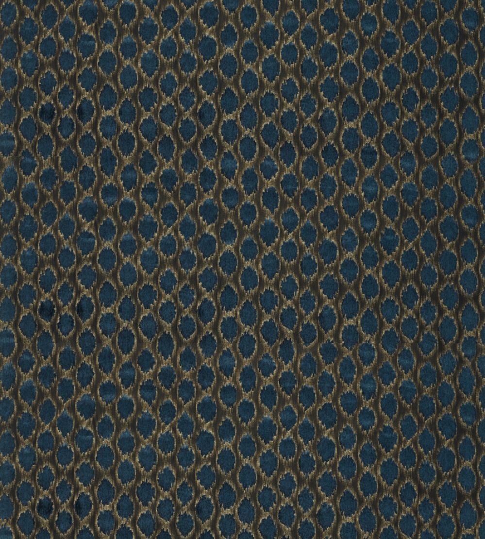 Ikat Spot Fabric by Zoffany Ink