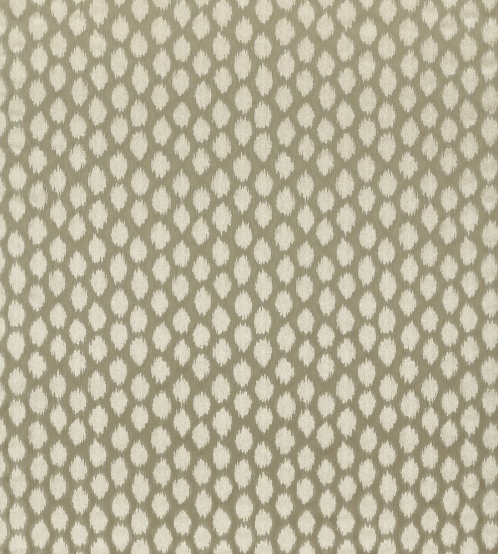 Ikat Spot Fabric by Zoffany Stone