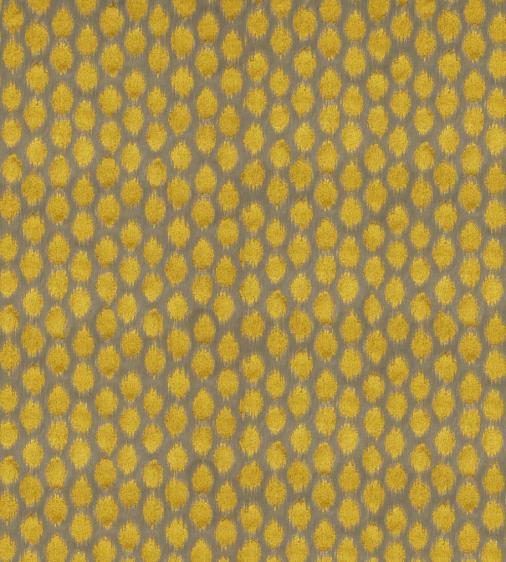 Ikat Spot Fabric by Zoffany Tigers Eye
