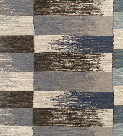 Ikat Weave Fabric by Christopher Farr Cloth Indigo