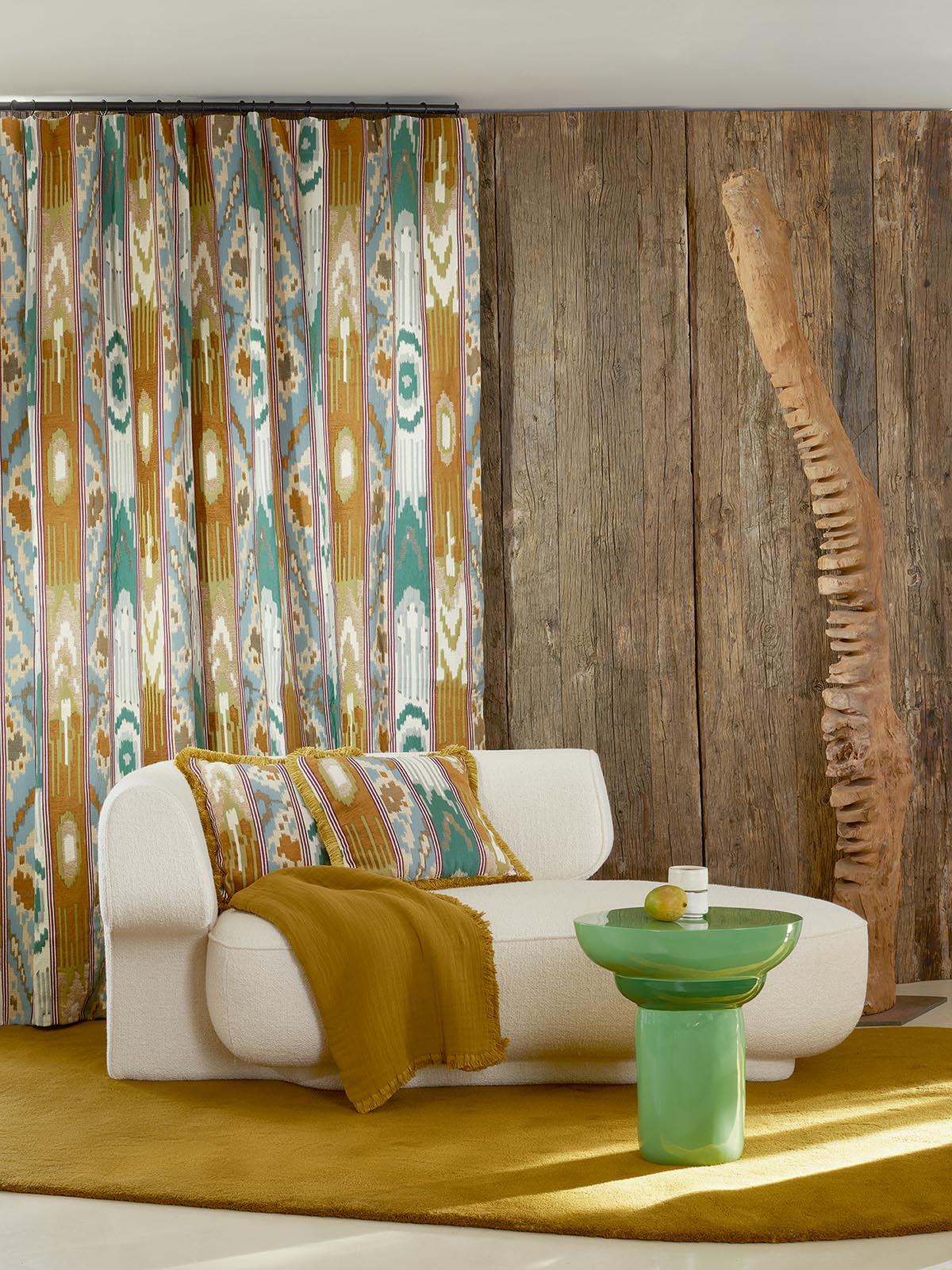 Ikati Fabric by Pierre Frey shown in a room setting (view 1)