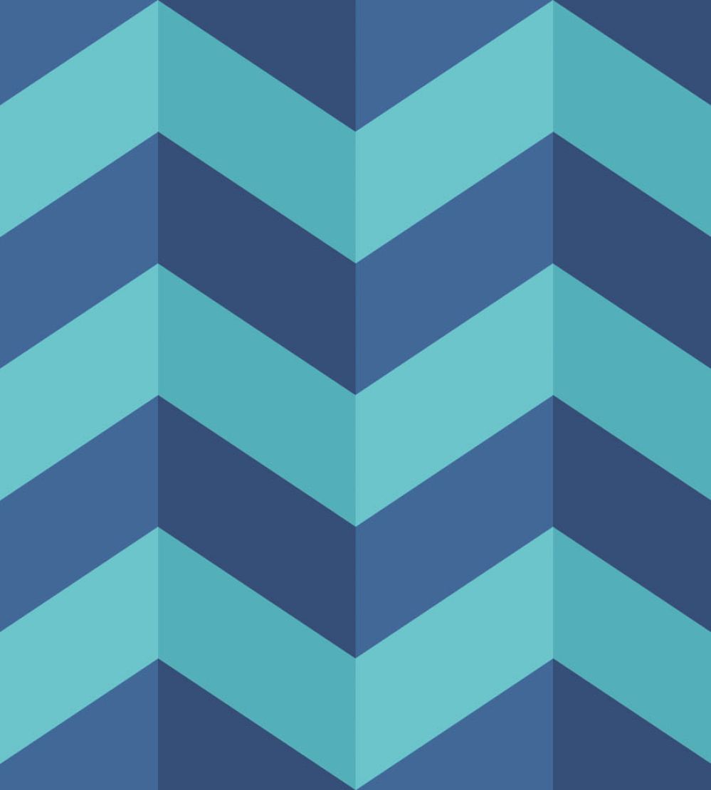 Illusion Chevron Wallpaper by Ohpopsi Cerulean Mix