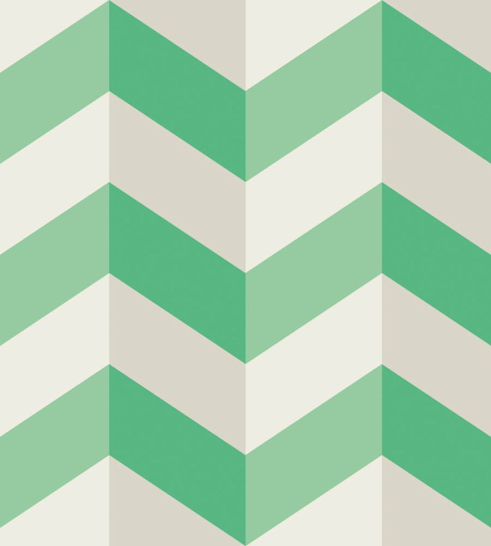 Illusion Chevron Wallpaper by Ohpopsi Jade Twist