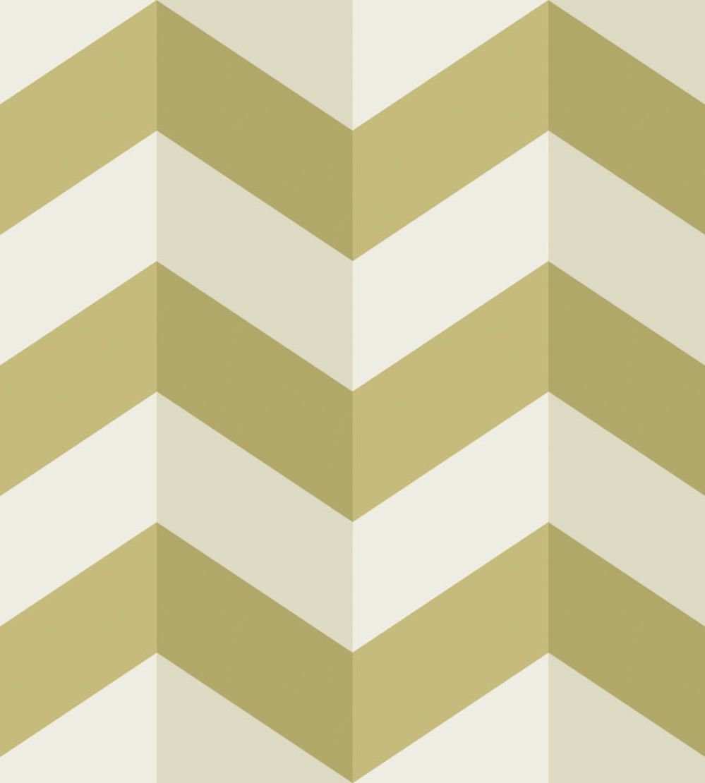 Illusion Chevron Wallpaper by Ohpopsi Olive Twist