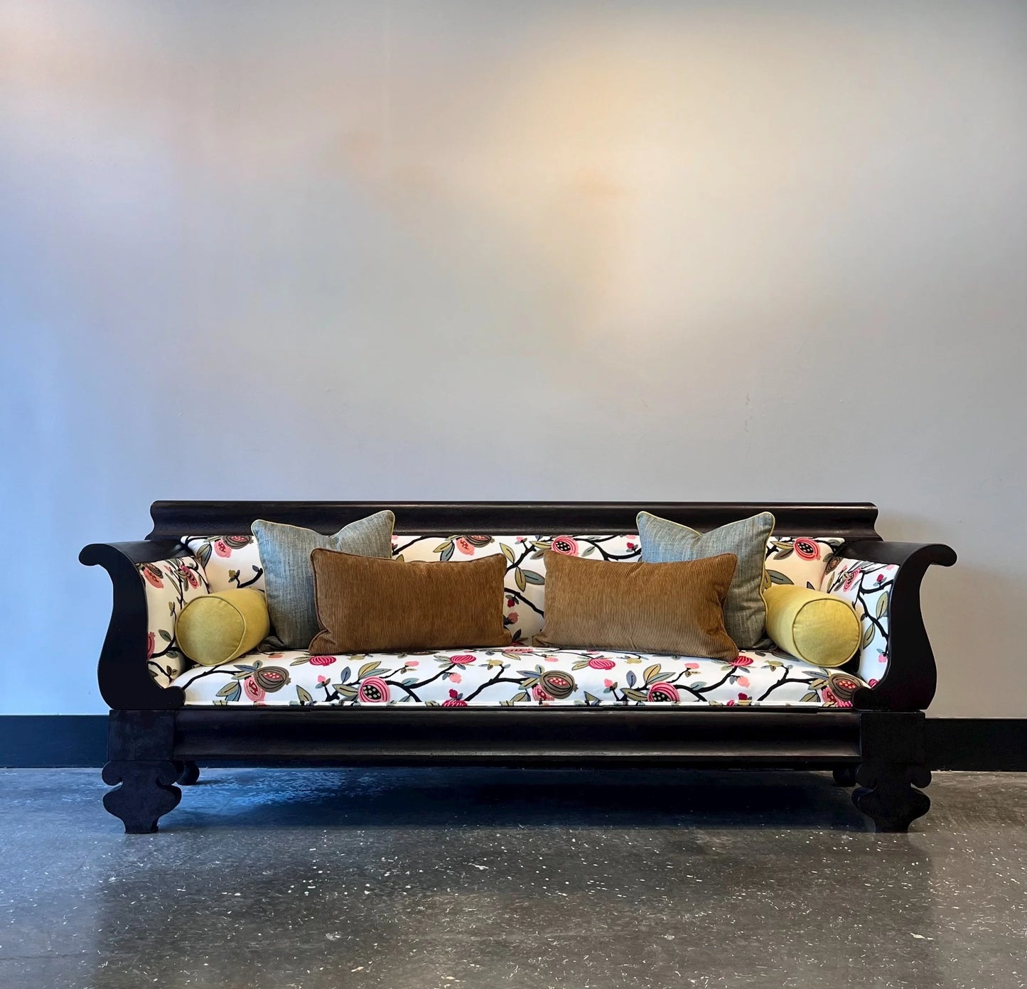 Embroidered Fig Antique Sofa