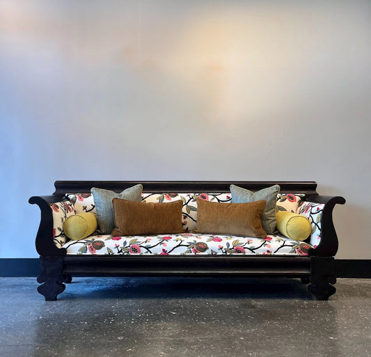 Embroidered Fig Antique Sofa