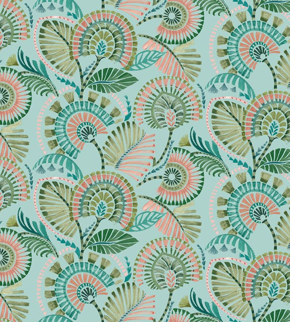 Imara Fabric by Arley House Aqua