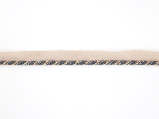 Flanged Cord Trim by Gainsborough in Ink Blue