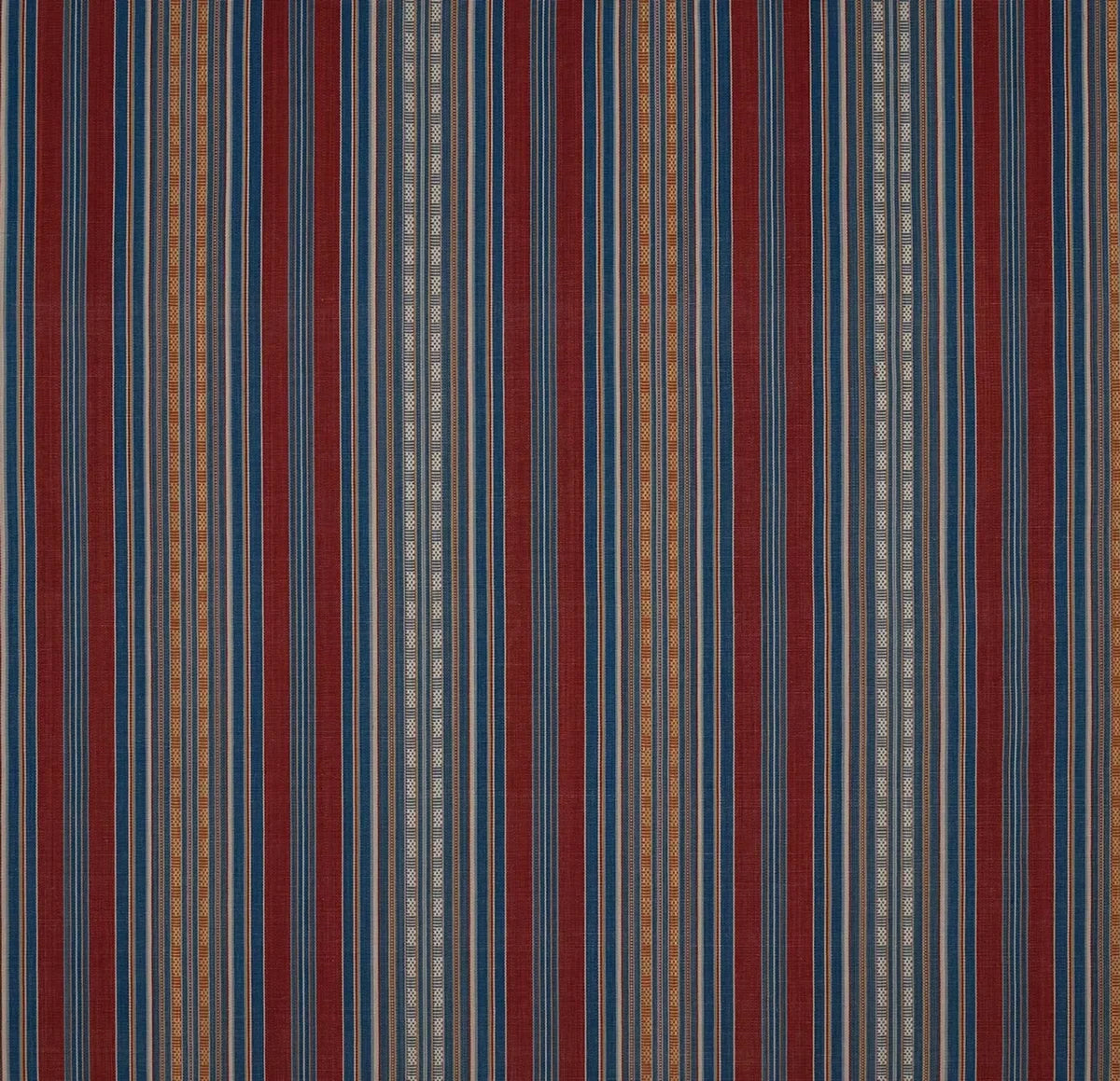 Delma Stripe Fabric by Fleurons d'Hélène in Original