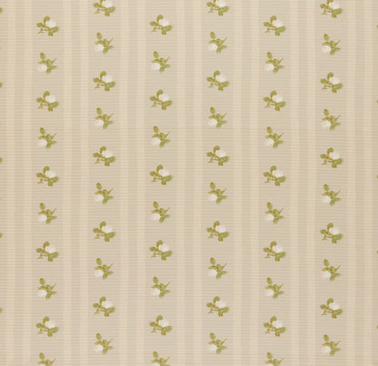 Amelie Fabric by Fleurons d'Hélène in Lettuce
