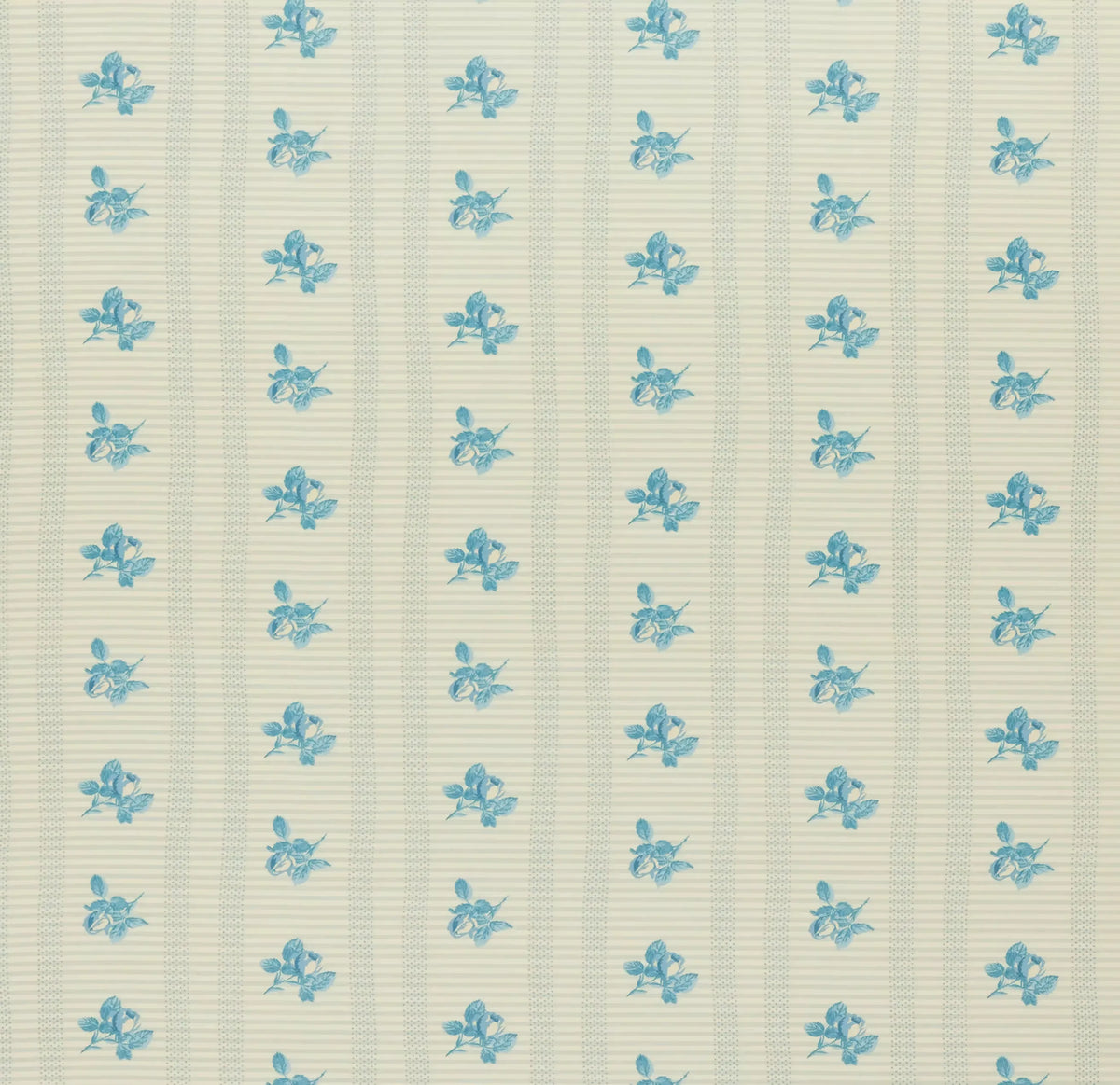 Amelie Fabric by Fleurons d'Hélène in Teacup Blue