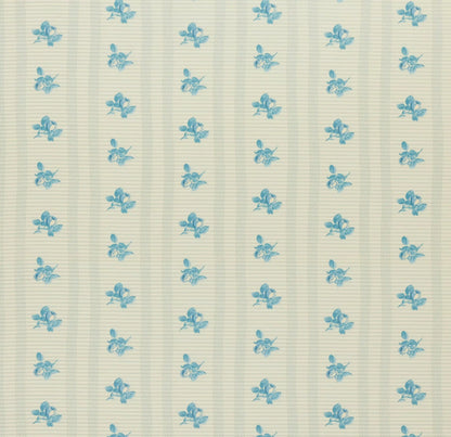 Amelie Fabric by Fleurons d'Hélène in Teacup Blue