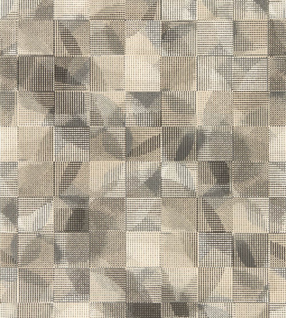 Impatto Wallpaper by Clarke & Clarke Charcoal/Linen